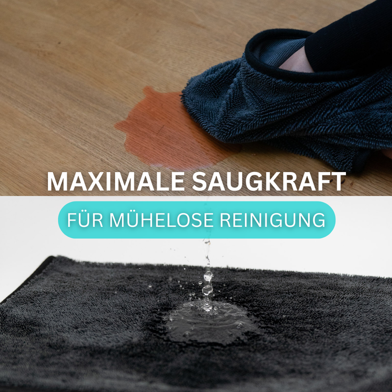 Ultra-Wipes maximale Saugkraft – hochdichte Mikrofasertechnologie von WaterJake